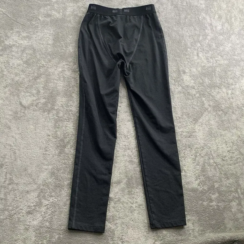 REI Co-op Pants Kids Medium 10/12 Midweight Base Layer Bottoms Thermal Black